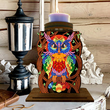 Load image into Gallery viewer, Animal Desktop 5D DIY Diamond Painting Art Candle Holder Home Decor (Owl)
