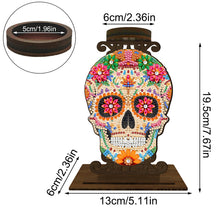 Load image into Gallery viewer, Animal Desktop 5D DIY Diamond Painting Art Candle Holder Home Decor (Skull)
