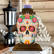 Load image into Gallery viewer, Animal Desktop 5D DIY Diamond Painting Art Candle Holder Home Decor (Skull)
