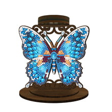 Load image into Gallery viewer, Animal Desktop 5D DIY Diamond Painting Art Candle Holder Home Decor (Butterfly)
