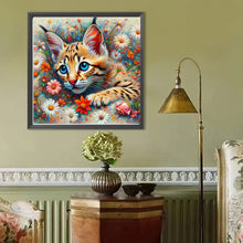 Load image into Gallery viewer, Tabby Cat 40*40CM (canvas) Full Round Drill Diamond Painting
