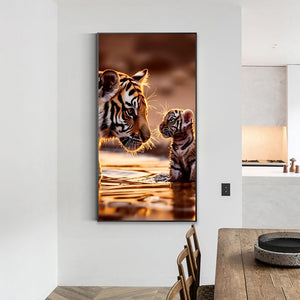 Sea Tiger 40*70CM (canvas) Full Round Drill Diamond Painting