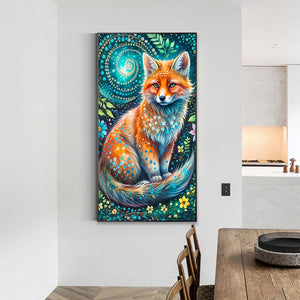 Fox 40*70CM (canvas) Full Round Drill Diamond Painting