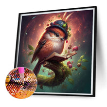 Load image into Gallery viewer, Bird Wearing A Hat 30*30CM (canvas) Full AB Square Drill Diamond Painting
