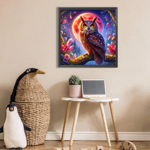 Owl 30*30CM (canvas) Full AB Square Drill Diamond Painting