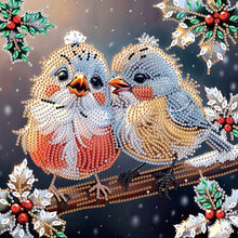 Load image into Gallery viewer, Christmas Bird 30*30CM (canvas) Partial Special-Shaped Drill Diamond Painting
