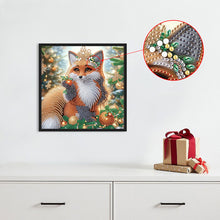 Load image into Gallery viewer, Christmas Fox 30*30CM (canvas) Partial Special-Shaped Drill Diamond Painting
