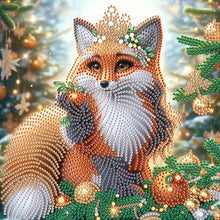 Load image into Gallery viewer, Christmas Fox 30*30CM (canvas) Partial Special-Shaped Drill Diamond Painting
