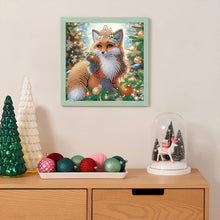 Load image into Gallery viewer, Christmas Fox 30*30CM (canvas) Partial Special-Shaped Drill Diamond Painting
