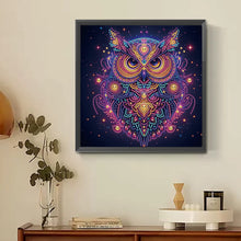 Load image into Gallery viewer, Starlight Animal Owl 30*30CM (canvas) Partial Special-Shaped Drill Diamond Painting
