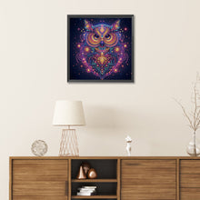 Load image into Gallery viewer, Starlight Animal Owl 30*30CM (canvas) Partial Special-Shaped Drill Diamond Painting
