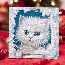 Load image into Gallery viewer, 6Pcs Owl Cat DIY Diamond Painting Greeting Card for Holiday Party Favors
