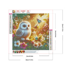 Load image into Gallery viewer, Flowers, Butterflies And Owls 30*30CM (canvas) Full Round Drill Diamond Painting
