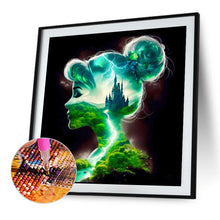 Load image into Gallery viewer, Princess Forest Silhouette 30*30CM (canvas) Full Square Drill Diamond Painting
