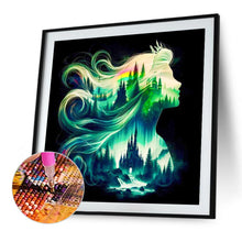 Load image into Gallery viewer, Princess Forest Silhouette 30*30CM (canvas) Full Square Drill Diamond Painting
