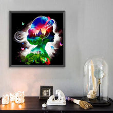 Load image into Gallery viewer, Princess Forest Silhouette 30*30CM (canvas) Full Square Drill Diamond Painting
