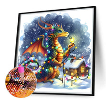 Load image into Gallery viewer, Dragon And Snow House 40*40CM (canvas) Full Round Drill Diamond Painting
