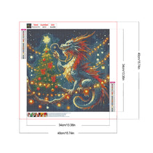 Load image into Gallery viewer, Dragon And Christmas Tree 40*40CM (canvas) Full Round Drill Diamond Painting
