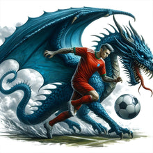 Load image into Gallery viewer, Dragon And Football 40*40CM (canvas) Full Round Drill Diamond Painting
