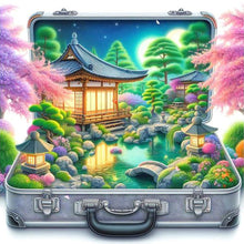 Load image into Gallery viewer, Garden Scenery In The Suitcase 40*40CM (canvas) Full Round Drill Diamond Painting
