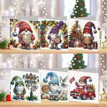 Load image into Gallery viewer, 6Pcs Christmas Goblin Handmade Diamond Painting Greeting Card for Adults
