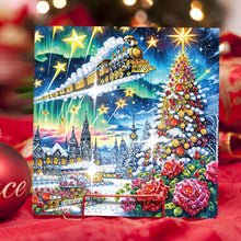 Load image into Gallery viewer, 6Pcs Christmas Tree Handmade Diamond Painting Greeting Card for Adults
