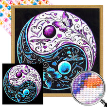 Load image into Gallery viewer, Tai Chi Yin Yang Butterfly 30*30CM (canvas) Full AB Round Drill Diamond Painting
