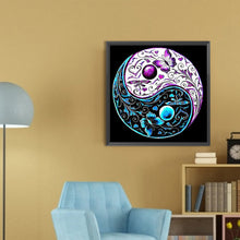 Load image into Gallery viewer, Tai Chi Yin Yang Butterfly 30*30CM (canvas) Full AB Round Drill Diamond Painting
