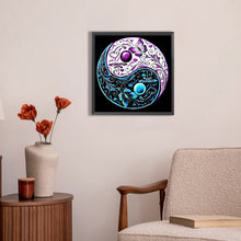 Load image into Gallery viewer, Tai Chi Yin Yang Butterfly 30*30CM (canvas) Full AB Round Drill Diamond Painting
