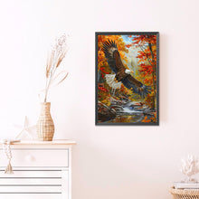 Load image into Gallery viewer, Bald Eagle In Autumn Forest 40*60CM (canvas) Full AB Round Drill Diamond Painting
