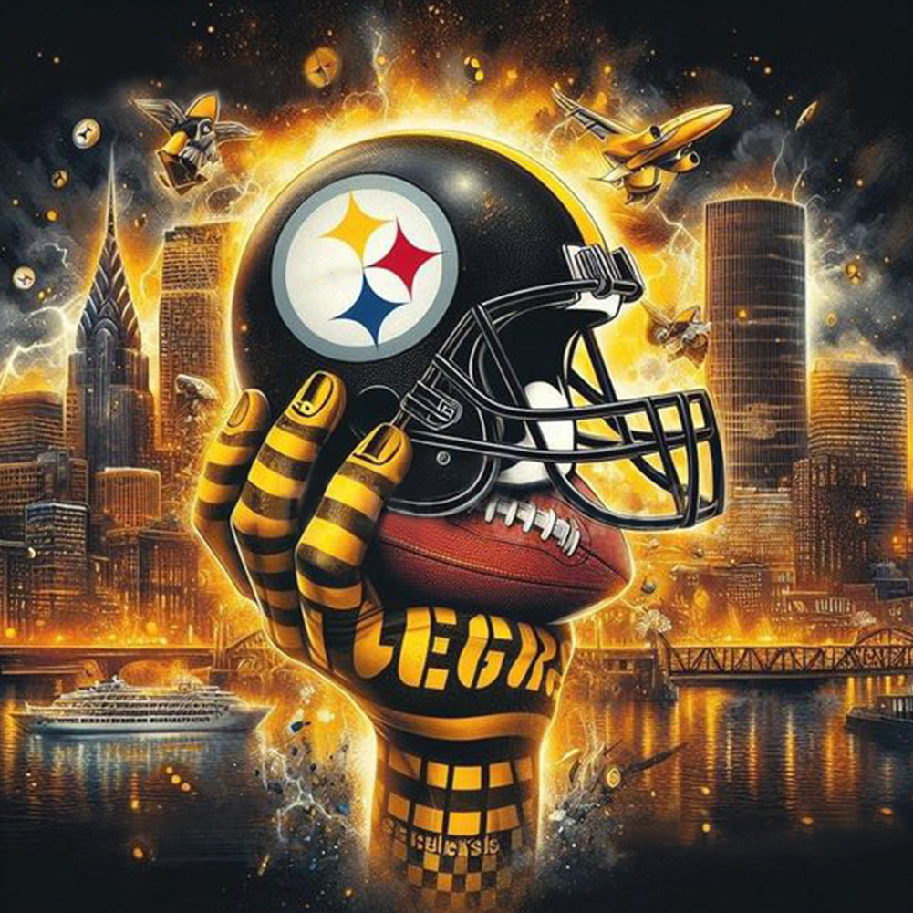 Pittsburgh Steelers 40*40CM (canvas) Full Round Drill Diamond Painting