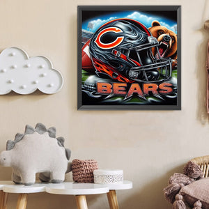 Chicago Bears 40*40CM (canvas) Full Round Drill Diamond Painting