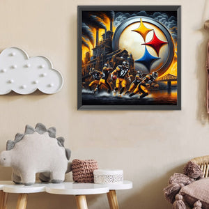 Pittsburgh Steelers 40*40CM (canvas) Full Round Drill Diamond Painting