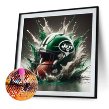 Load image into Gallery viewer, New York Jets 40*40CM (canvas) Full Round Drill Diamond Painting
