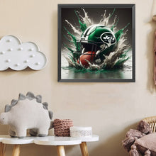 Load image into Gallery viewer, New York Jets 40*40CM (canvas) Full Round Drill Diamond Painting
