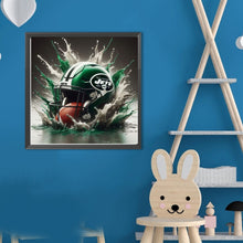 Load image into Gallery viewer, New York Jets 40*40CM (canvas) Full Round Drill Diamond Painting
