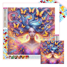 Load image into Gallery viewer, Butterfly Girl 30*30CM (canvas) Full Square Drill Diamond Painting
