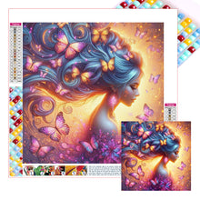 Load image into Gallery viewer, Butterfly Girl 30*30CM (canvas) Full Square Drill Diamond Painting
