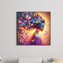 Load image into Gallery viewer, Butterfly Girl 30*30CM (canvas) Full Square Drill Diamond Painting
