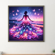 Load image into Gallery viewer, Butterfly Girl 30*30CM (canvas) Full Square Drill Diamond Painting
