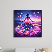 Load image into Gallery viewer, Butterfly Girl 30*30CM (canvas) Full Square Drill Diamond Painting
