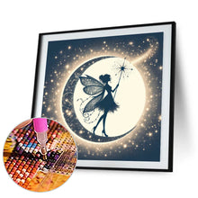 Load image into Gallery viewer, Silhouette Of Elves Under The Moon 30*30CM (canvas) Full Square Drill Diamond Painting
