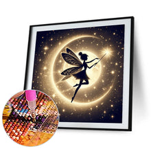 Load image into Gallery viewer, Silhouette Of Elves Under The Moon 30*30CM (canvas) Full Square Drill Diamond Painting
