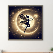 Load image into Gallery viewer, Silhouette Of Elves Under The Moon 30*30CM (canvas) Full Square Drill Diamond Painting
