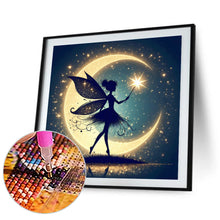 Load image into Gallery viewer, Silhouette Of Elves Under The Moon 30*30CM (canvas) Full Square Drill Diamond Painting
