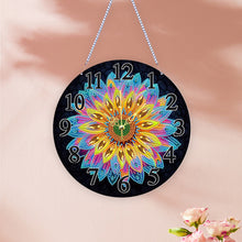 Load image into Gallery viewer, Special Shape Flower DIY Diamond Painting Hanging Clock for Home Decoration
