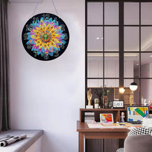 Load image into Gallery viewer, Special Shape Flower DIY Diamond Painting Hanging Clock for Home Decoration
