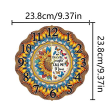 Load image into Gallery viewer, Special Shape Sunflower DIY Diamond Painting Hanging Clock for Home Decor
