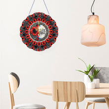 Load image into Gallery viewer, Special Shape Poppy DIY Diamond Painting Hanging Clock for Home Decoration
