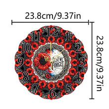 Load image into Gallery viewer, Special Shape Poppy DIY Diamond Painting Hanging Clock for Home Decoration
